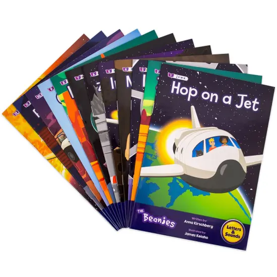 Junior Learning: The Beanies Diversity - Phase 3 - Hi-Lo Decodables, 12 Book Set, Letter Sounds, Week-By-Week Progression, Kids Reading Development {5}