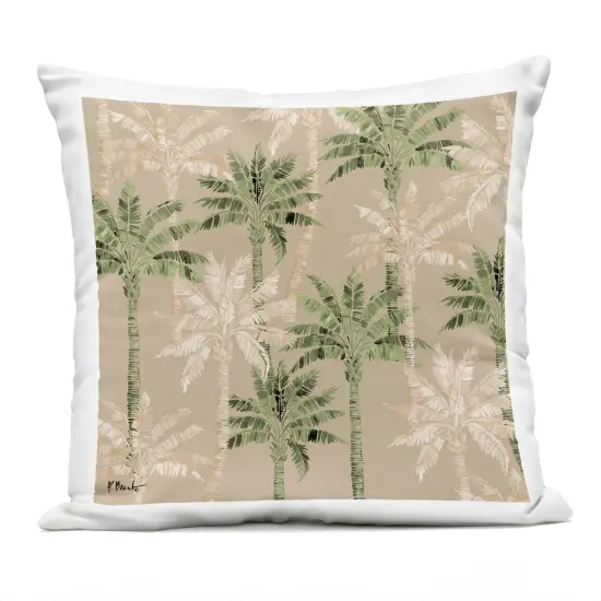 Stupell Industries Hollywood Palms Pattern Outdoor Pillow, 18 x 7 x 18 {1}