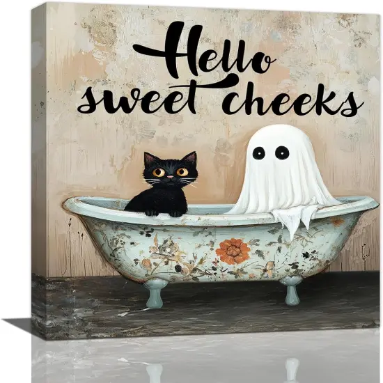 Halloween Ghosts Bathroom Wall Art - 16L'' &times; 12W'' {1}