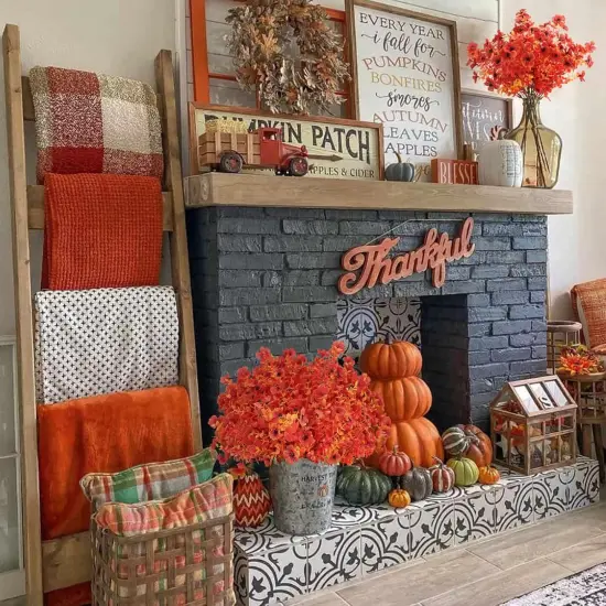 24 Bundles Artificial Fall Flowers {5}