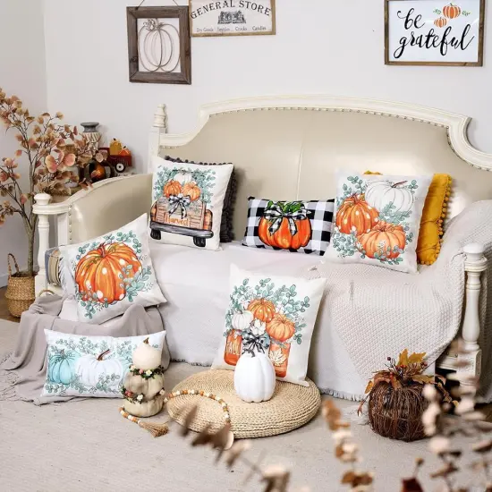 Fall Pillows Decorative Throw Pillow {3}