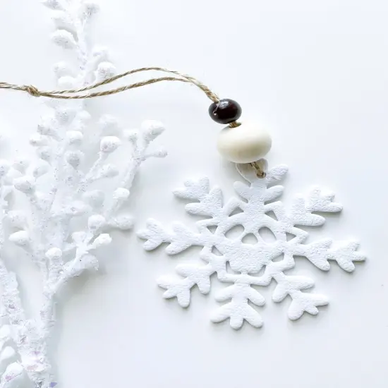 SKULL SNOWFLAKE ORNAMENT | DARK CHRISTMAS | CLAY CUTTER {2}