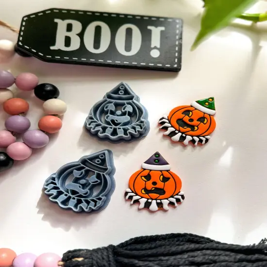 HAPPY & SAD CLOWN JACKO'LANTERN | HALLOWEEN | CLAY CUTTERS {2}