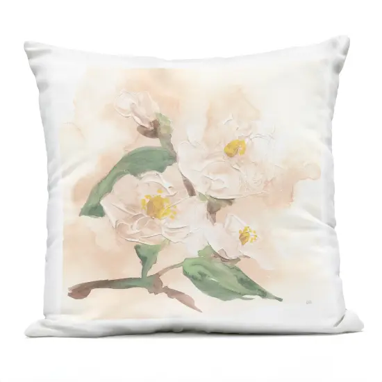Stupell Industries Soft Dimensional Magnolia Outdoor Pillow, 18 x 7 x 18 {1}