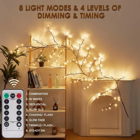 Enchanted Willow Vine Lights 9.3ft 160LED Branches Lights for Christmas {5}