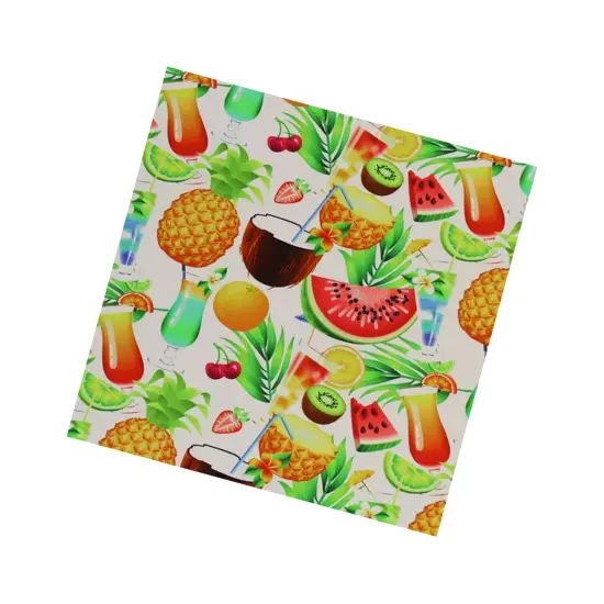 Fruit Cocktails Printed Spandex Fabric {4}