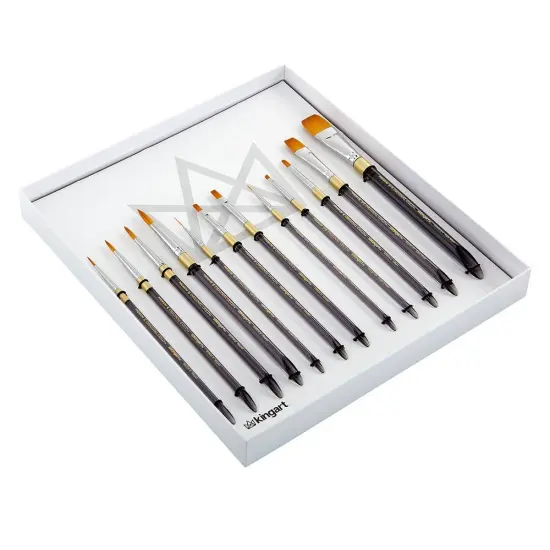 KINGART Original Gold&reg; Brush Set, 12 pc {5}