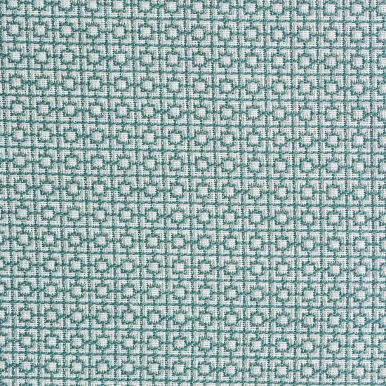 Fretwork Durable Polyester Fabric Ocean {4}
