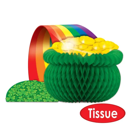 12 Pack Bulk St. Patrick's Day Pot O' Gold Centerpiece {5}
