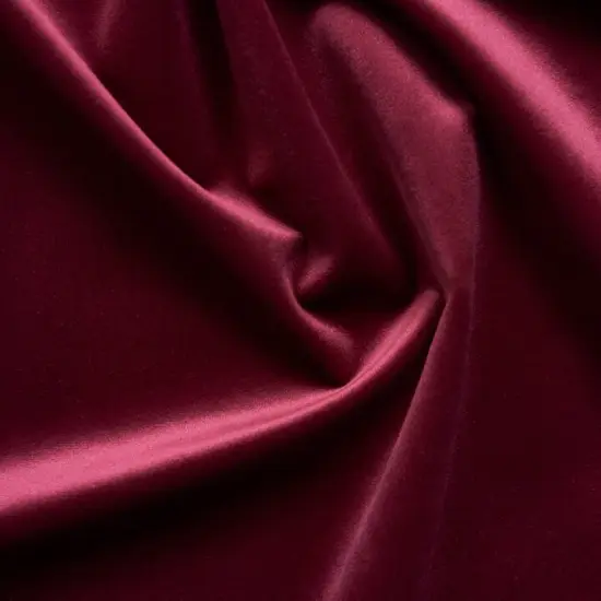 Giselle Velvet Upholstery Fabric 100% Polyester, 55" Wide, Flame Resistant & Durable Rouge {1}
