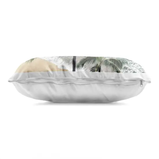 Stupell Industries Maui Palm Beach Landscape Indoor Pillow, 14 x 7 x 20 {3}