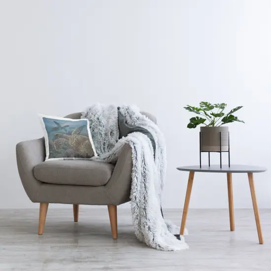 Stupell Industries Turtle Bay over Reef Indoor Pillow, 18 x 7 x 18 {2}