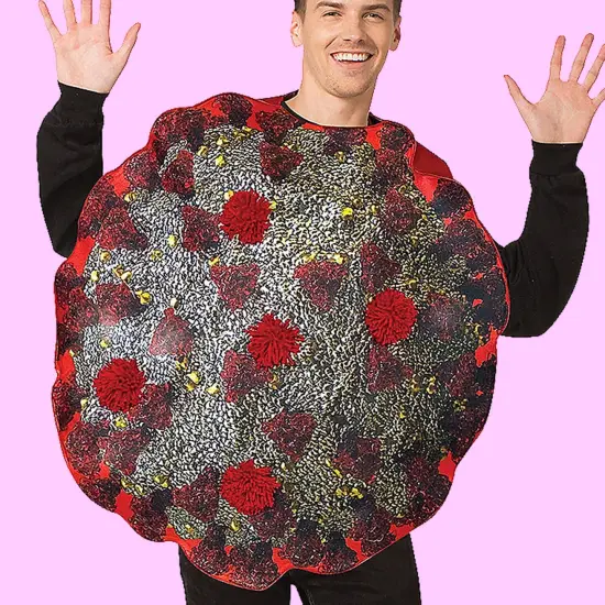 Covid Germ Adult Costume Funny Virus Tunic Party Outfit {6}