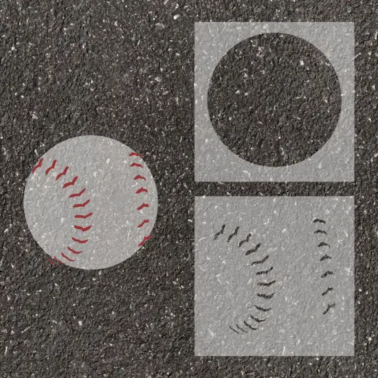 Baseball and Softball Parking Space Stencil | High School Senior Parking Spot Stencil | Reusable Stencil | Stencil Ease | {2}