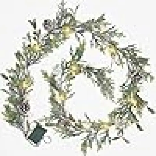 White Berry & Ball, Battery Operated with Timer {1}