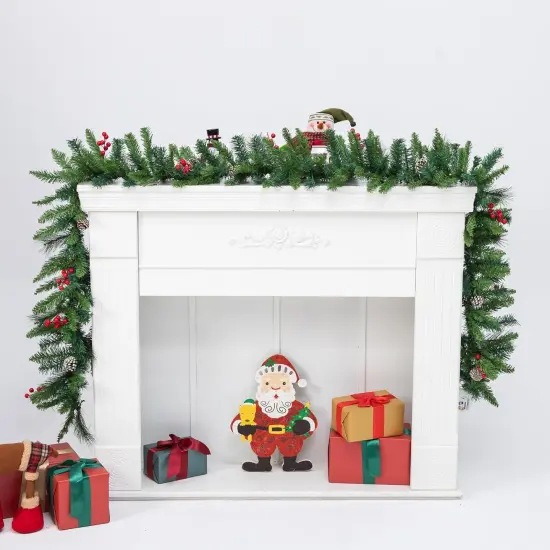 9 Ft Christmas Garland Decoration with Pre-lit Lighted {5}