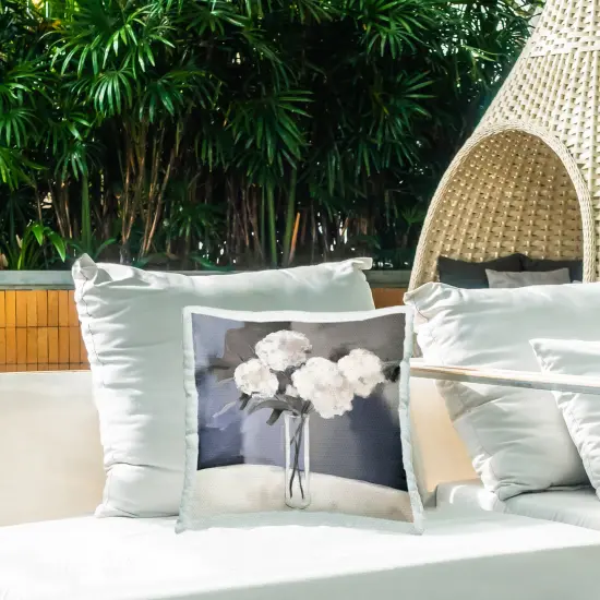 Stupell Industries Gentle Petals Outdoor Pillow, 18 x 7 x 18 {2}