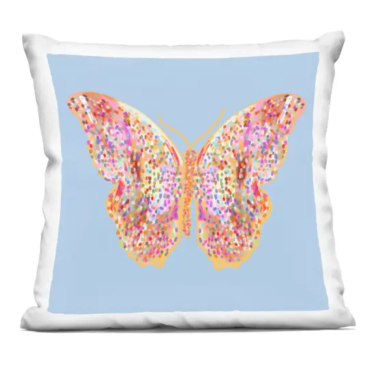 Stupell Industries Speckled Glitzy Butterfly Indoor Pillow, 18 x 7 x 18 {1}