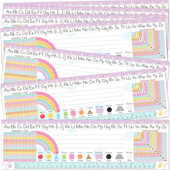 30 Bright Pastel Desk Name Tags for Classroom (14x4) {1}