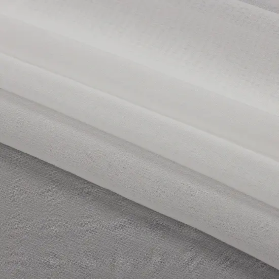 1 Yard Whisper White Silk Chiffon Premium Fashion Material Lightweight Fabric 54 inch Width {1}