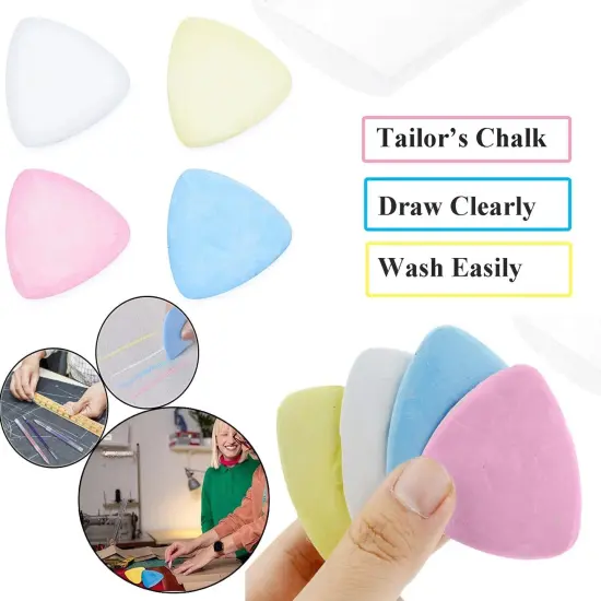 Sewing Tools Kit - 20Pcs Tailors Chalk, 6Pcs Fabric Pencils,and 10Pcs Heat Erasable Fabric Markers {3}