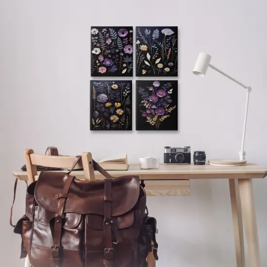 Stupell Industries Dimensional Cottage Flower Sprigs 4pc Canvas Set Design by Heidi Kuntz {1}