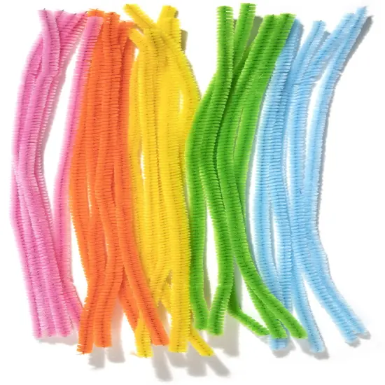 CousinDIY Chenille Stems 6mmx12" 25/Pkg-Multi-Colored {3}