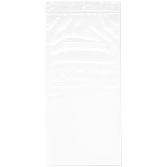 Plymor 5" x 10", 2 Mil with Hang-Hole Zipper Reclosable Plastic Bags {1}