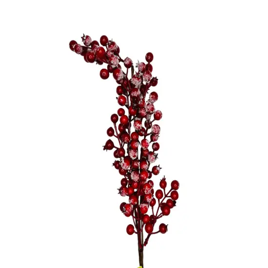 31" Snow Red Berry Spray - Festive Winter Decoration for Home and Crafts-83571 {2}