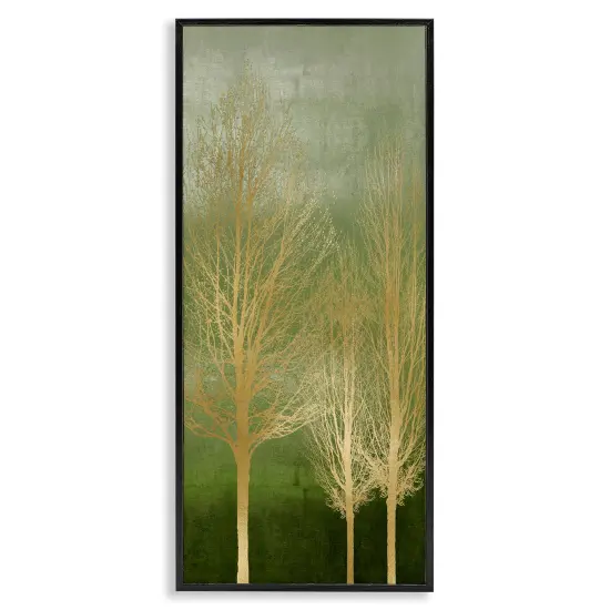 Stupell Industries Tranquil Gold Branches Framed Giclee Design by Kate Bennett {1}