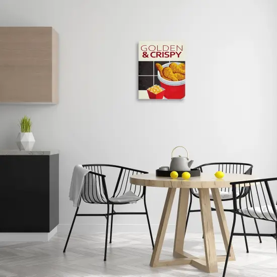 Stupell Industries Golden & Crispy Fried Food Canvas Design by Kim Allen {2}