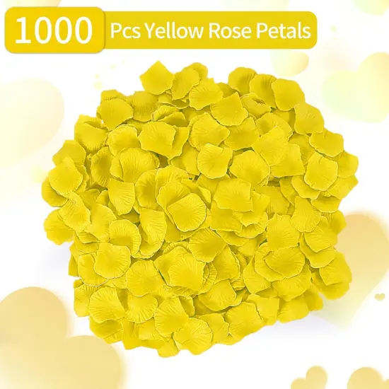 1000 Pcs Artificial Fake Rose Petals,Flower Petals for Romantic Night, Engagement, Party, Wedding {2}