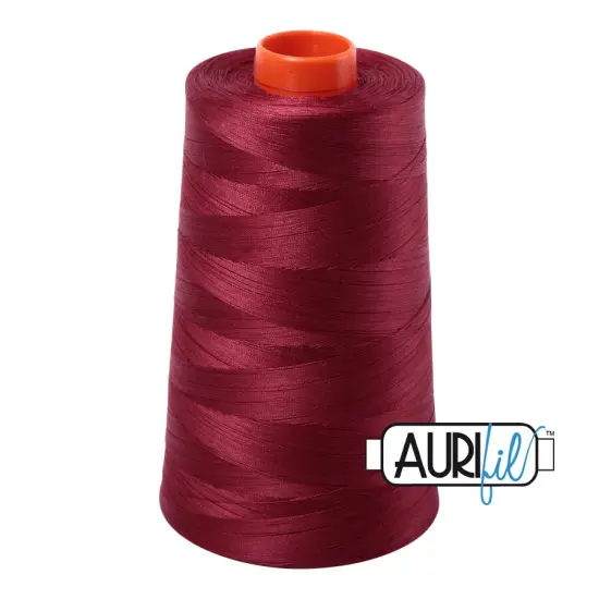 Dark Carmine Red (2460) | 50wt Cone (5900M / 6452Y) | Aurifil Thread {1}