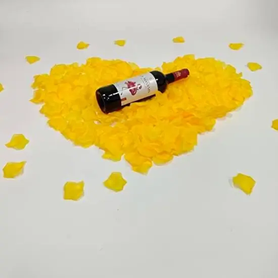 Pound Yellow Rose Petals,2500 Pcs Fake Yellow Flower Pedals for Weddings,Silk Flower Petals Yellow Silk Rose Petals {2}