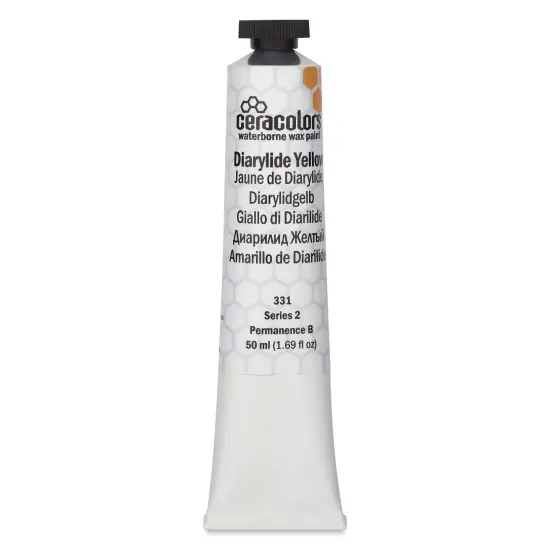 Ceracolors Waterborne Wax Paint - Diarylide Yellow, 50 ml {1}