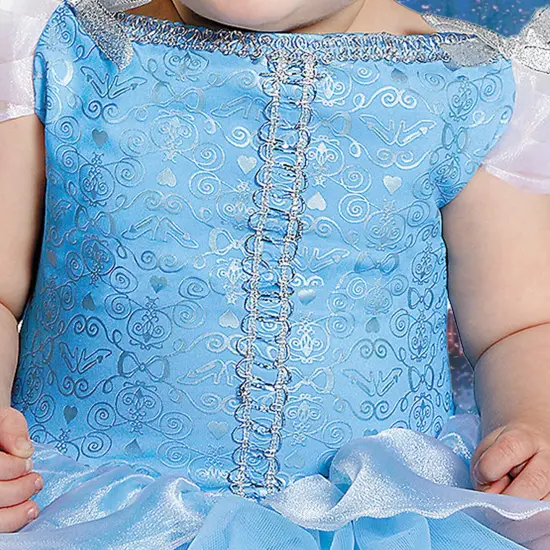 Baby Cinderella Costume with Tutu Onesie and Crown Headband {6}