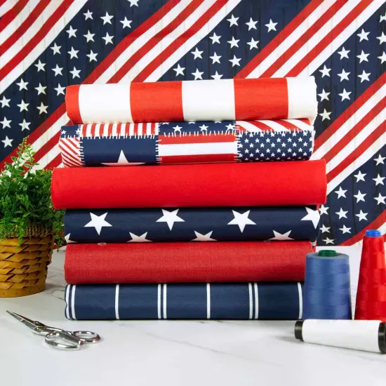 Richloom Solarium AMERICANA STARS - Outdoor/Indoor Fabric {3}