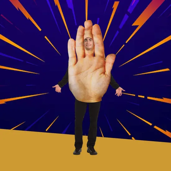 Funny Giant Hand Adult Costume for Halloween Parties Gags and Group Themes {2}