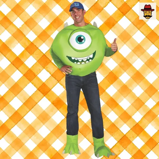 Men's Monsters University Mike Deluxe Costume Plus Halloween {3}