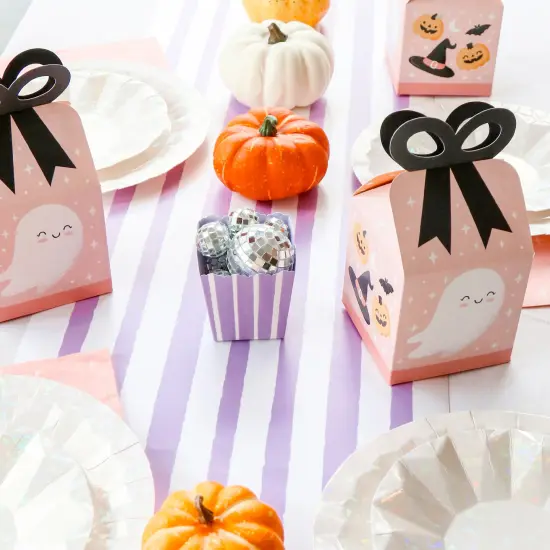 Big Dot of Happiness Purple Stripes - Party Mini Favor Boxes - Simple Party Treat Candy Boxes - Set of 12 {5}