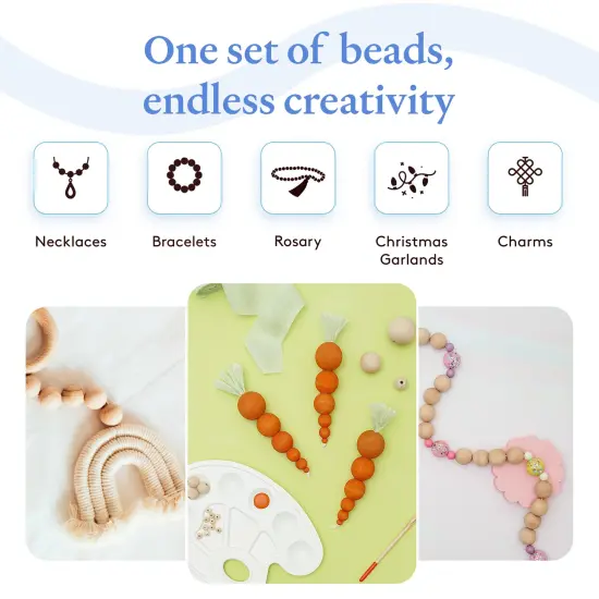 Unfinished Wooden Ball Beads, Multiple Sizes | Woodpeckers {4}