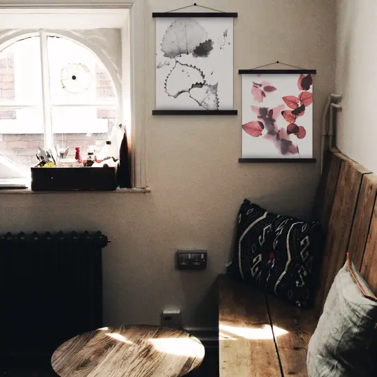 16x20 Poster Frame, 16x24 Magnetic Poster Hanger Wood Frame Frames for Photo Picture Canvas Artwork Wall Hanging (16", Black) {6}