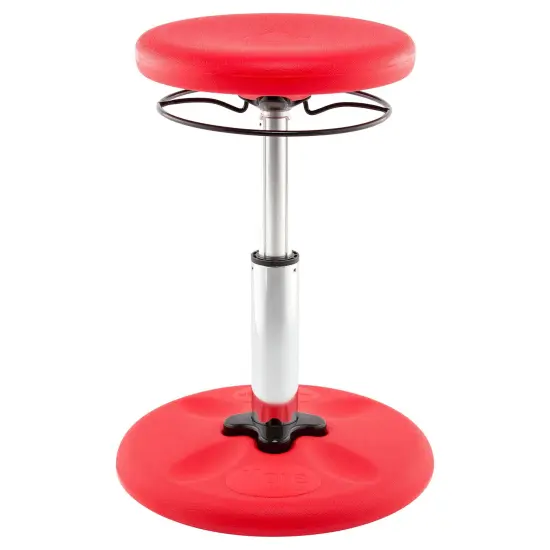 Kids Adjustable Standard Wobble Chair 14-19", Red {1}