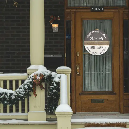 Happy Holidays Door Hanger {3}