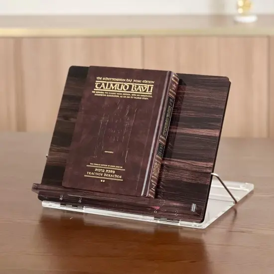 Lucite Wooden Look Lucite Tabletop Stand By Kinor Decor {5}