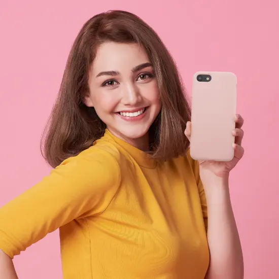 Liquid Silicone Case For iPhone SE 2020, Soft Touch Full Body Protection with Microfiber Lining Ultra Slim Gel Cover Sand Powder Pink, by Insten {6}