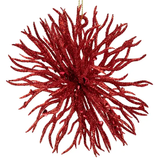 Northlight Starburst Hanging Christmas Ornament - 4.5" - Red {6}