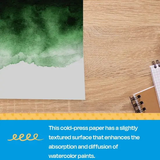 Sax Watercolor Paper, 24 x 36 Inches, 90 lb, Natural White, 100 Sheets {5}