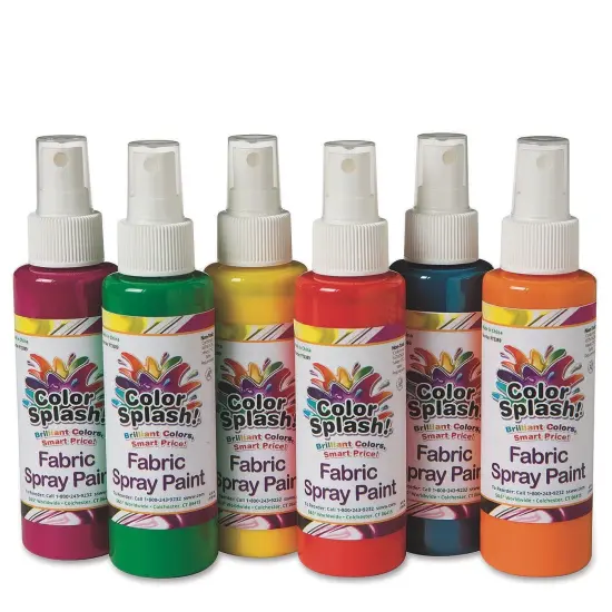Color Splash!&reg; Fabric Spray Paint Assortment, 4 oz. (Pack of 6) {1}