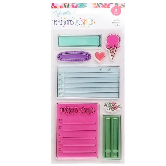 Shimelle Reasons To Smile Acrylic Stamp Set-10/Pkg {1}